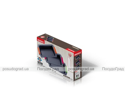Форма для выпечки стальная Bergner 30.5x16.8x6см с силиконовыми ручками