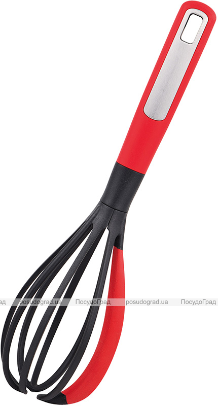 Венчик Bergner Mars 31х7.5х8см, нейлон, черно-красный