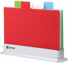 Набор 4 разделочные доски Bergner Colors 29х22х0.4см на подставке