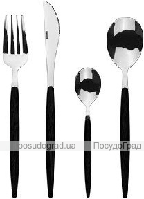Набір столових приборів Bergner Tokio Black 24 предмети на 6 персон