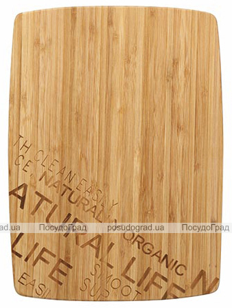 Доска разделочная Bergner Natural Life 30х22х1.5см бамбук