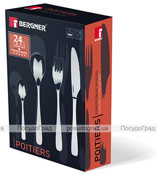 Набор столовых приборов Bergner Poitiers 24 предмета на 6 персон