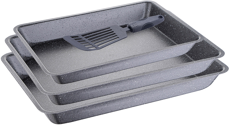 Набір 3 форми для випічки Bergner Marble Cake + нейлонова лопатка