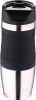 Термокружка Bergner Vacuum Travel Black 400мл с силиконовой накладкой