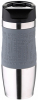 Термокружка Bergner Vacuum Travel Grey 400мл с силиконовой накладкой
