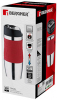 Термокружка Bergner Vacuum Travel Red 400мл с силиконовой накладкой