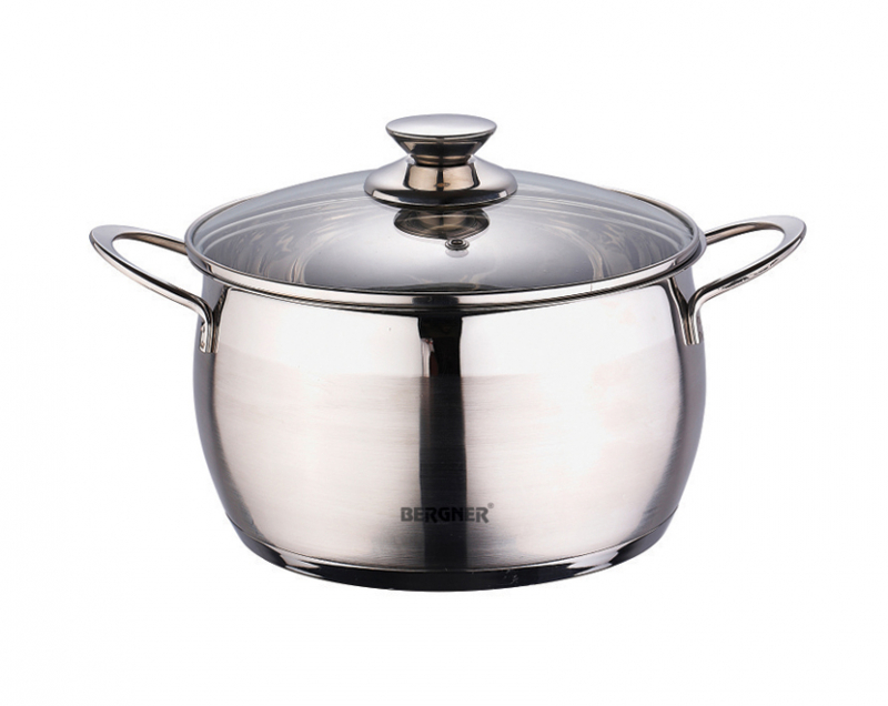 Каструля Bergner Sapphire 3л зі скляною кришкою