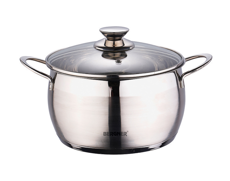 Каструля Bergner Sapphire 3,6л зі скляною кришкою