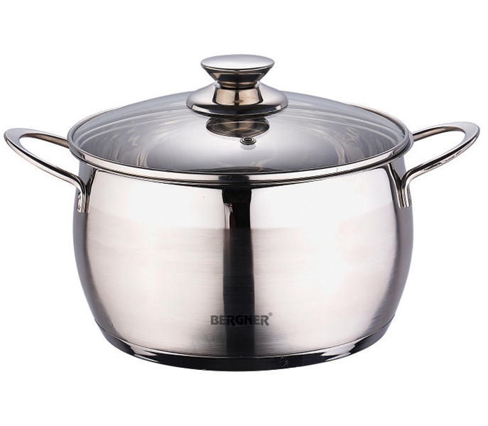 Каструля Bergner Sapphire 6,1л зі скляною кришкою