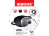 Сотейник Bergner Silicon-Marmo Ø24 с силиконовой ручкой