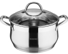 Кастрюля Bergner Gourmet 6л из нержавеющей стали со стеклянной крышкой