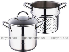 Кастрюля Bergner Gourmet 5л для спагетти со стеклянной крышкой