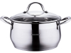 Кастрюля Bergner Gourmet 4.5л из нержавеющей стали со стеклянной крышкой