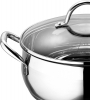Кастрюля Bergner Gourmet 8л из нержавеющей стали со стеклянной крышкой