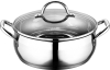 Кастрюля Bergner Gourmet 8л из нержавеющей стали со стеклянной крышкой
