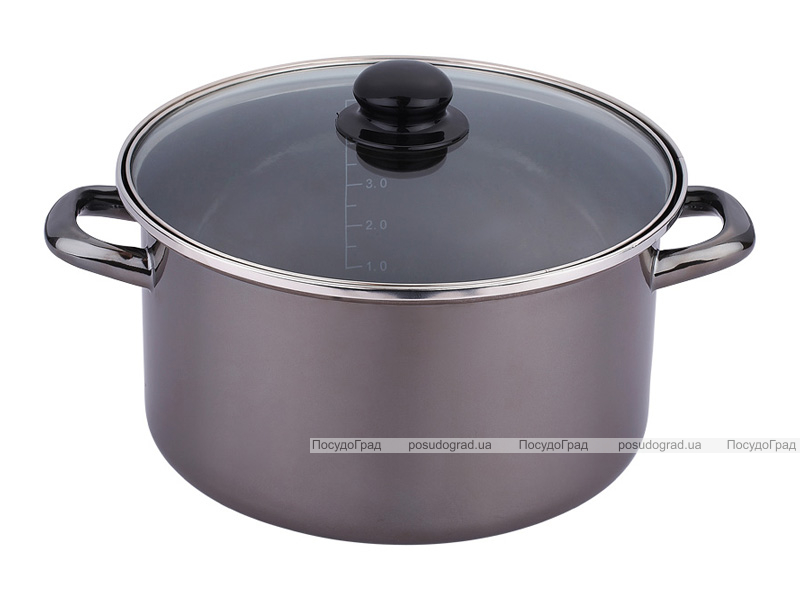 Кастрюля Bergner 2,5л Titanium с мерной шкалой