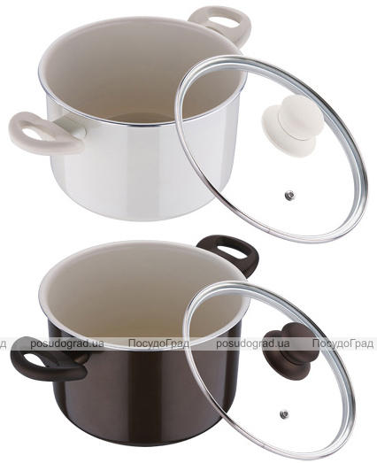 Каструля White&Brown 6,8 л з керамічним покриттям CERA+