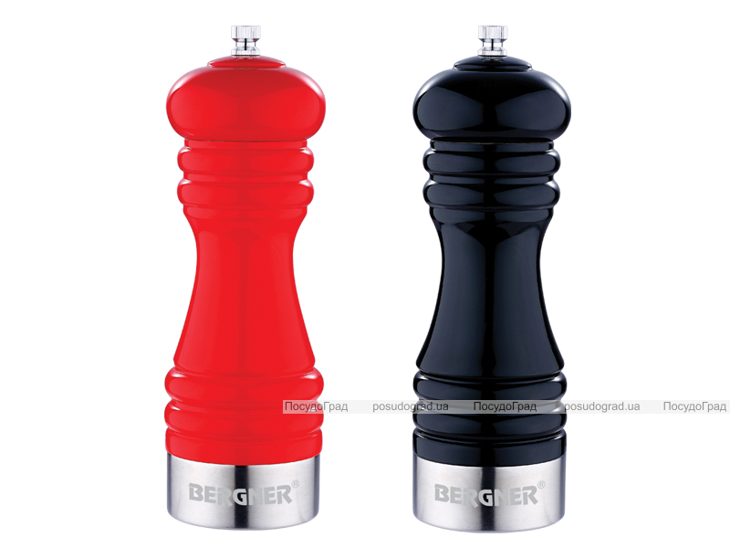Млин для солі і спецій Black&Red Bergner Mulino 22см