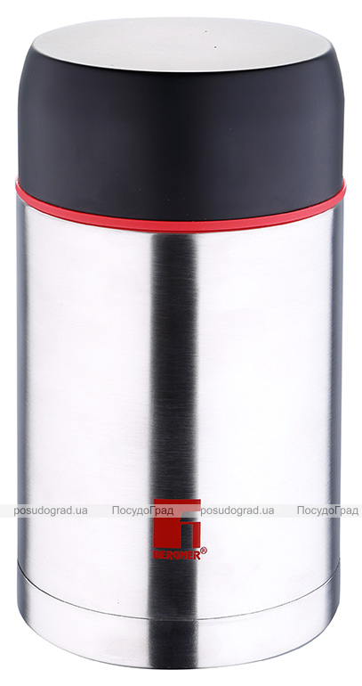 Термос пищевой Bergner Hot Drink 800мл, нержавеющая сталь