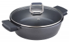 Сотейник Bergner Titan-Gray Ø24х7.4см литой алюминий с силиконовыми ручками