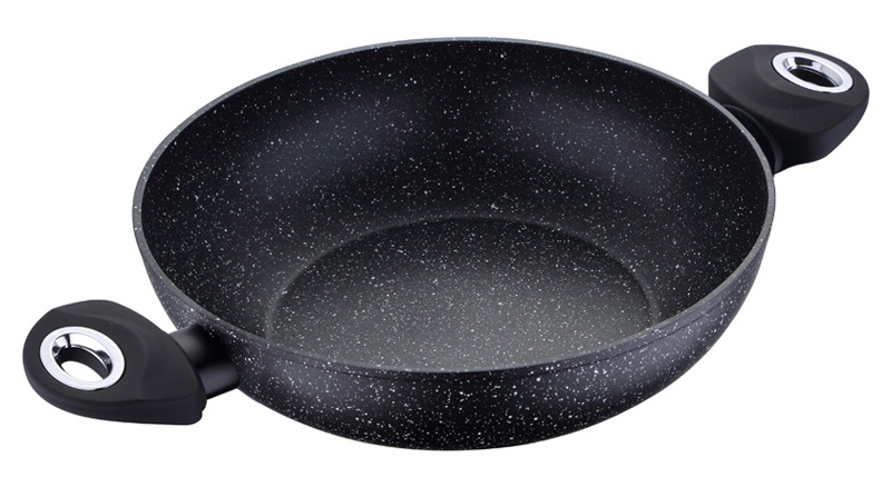 Сотейник Bergner Galaxy Ø28см кований алюміній з антипригарним покриттям Marble+
