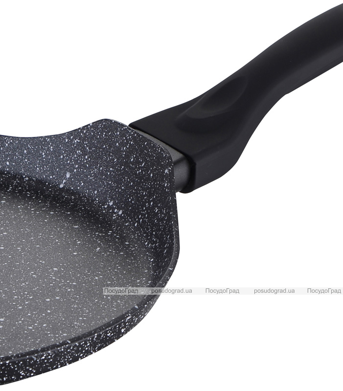 Млинцева сковорода Bergner Galaxy Ø25см кований алюміній з антипригарним покриттям Marble+