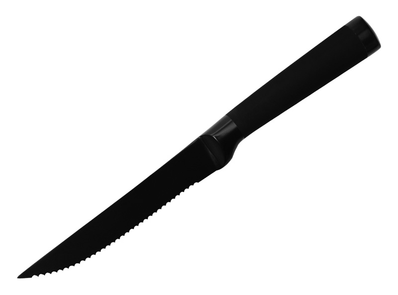 Ніж для стейка Bergner Blackblade 11.25см з антибактеріальним покриттям