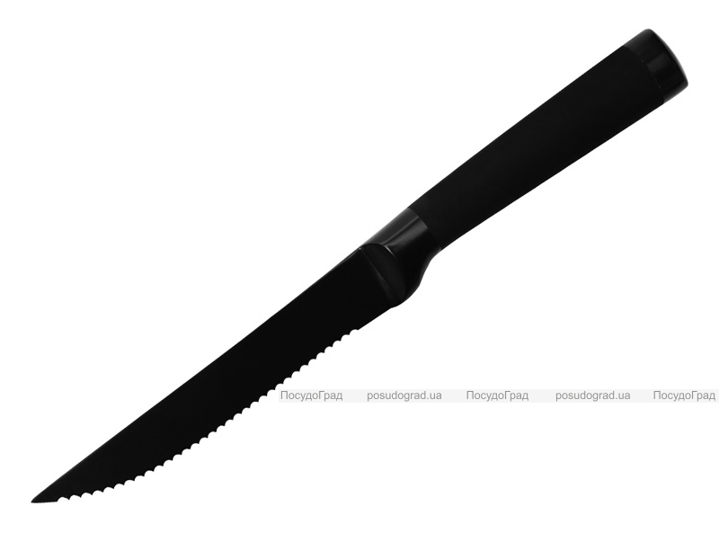Ніж для стейка Bergner Blackblade 11.25см з антибактеріальним покриттям