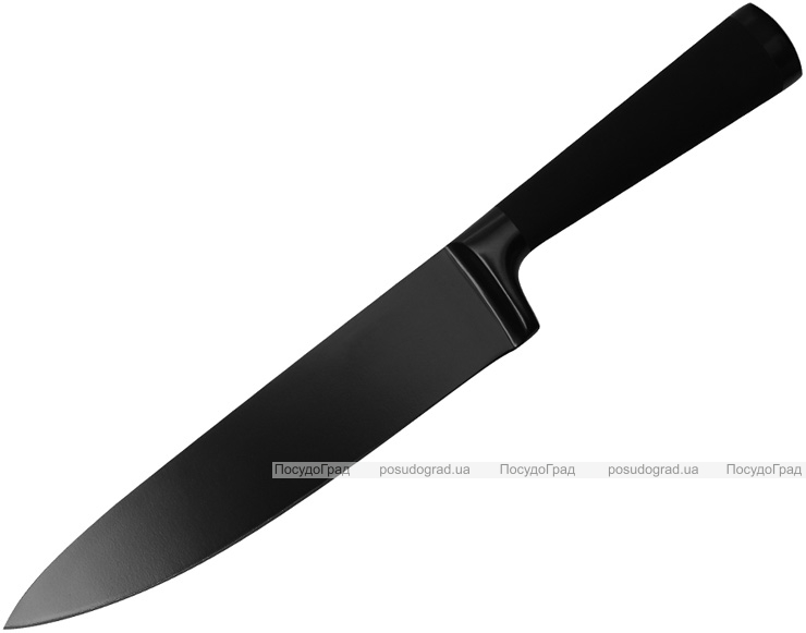 Ніж кухарський Bergner Blackblade 20см з антибактеріальним покриттям