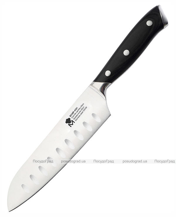 Ніж сантоку Bergner Master Pro Stuttgart 17.5см, нержавіюча сталь