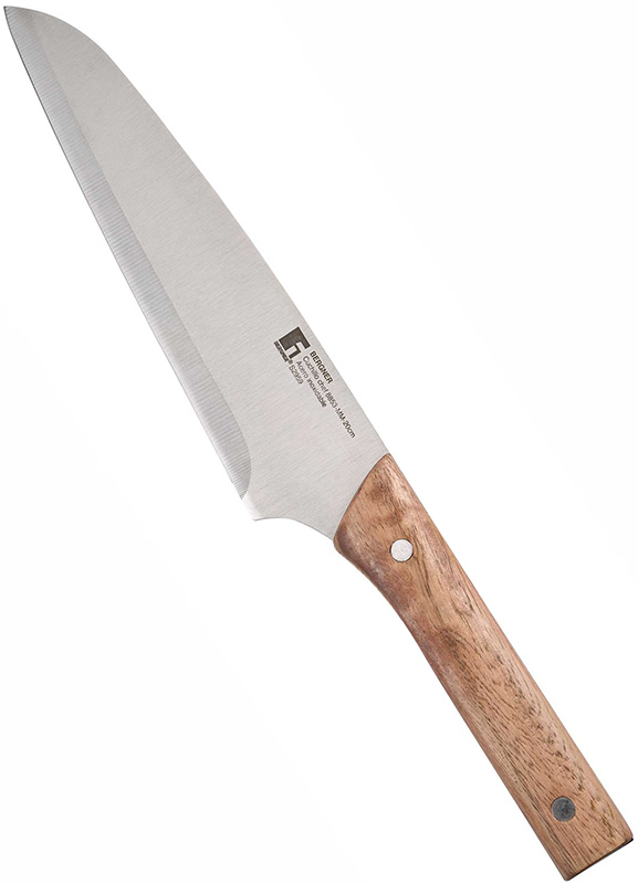 Ніж кухарський Bergner Natural Life 20см з дерев'яною ручкою