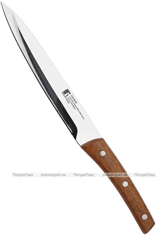 Ніж для нарізки Bergner Natural Life 20см з дерев'яною ручкою