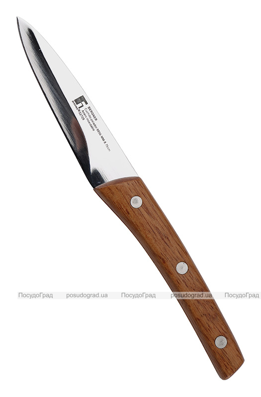 Ніж для чищення овочів Bergner Natural Life 8.75см з дерев'яною ручкою