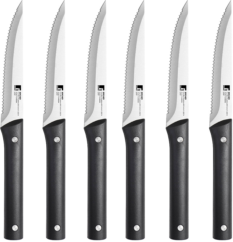 Набір 6 стейкових ножів Bergner Flet Iron 11.2см