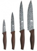 Набір 4 кухонних ножа Bergner Greener з мармуровим покриттям
