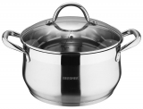 Каструля Bergner Gourmet 4.5л з нержавіючої сталі, індукційна