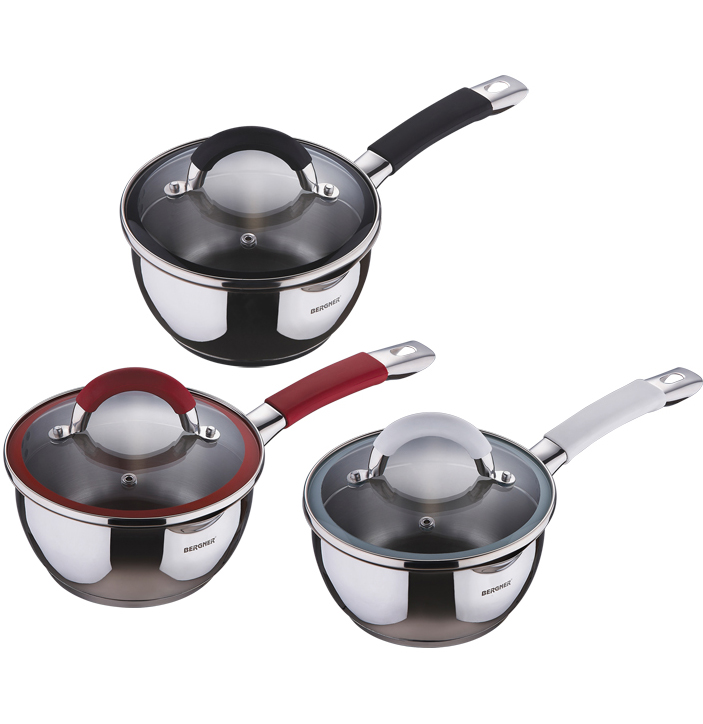 Ківш Bergner Solo 1,4л з силіконовими ручками