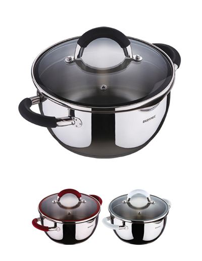 Каструля Bergner Solo 2,75л з силіконовими ручками