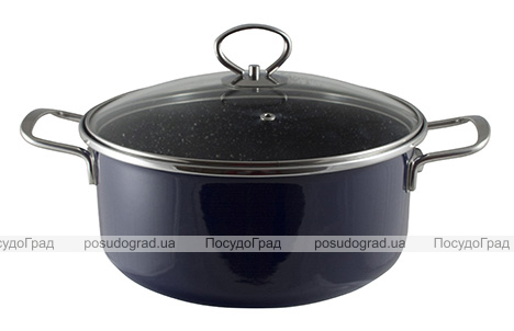 Каструля Bergner Habitex 5.3л емальована з антипригарним покриттям