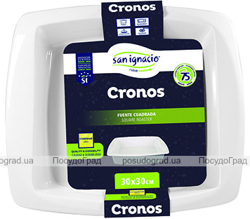 Форма для випічки Bergner San Ignacio «Cronos» 30х30см керамічна