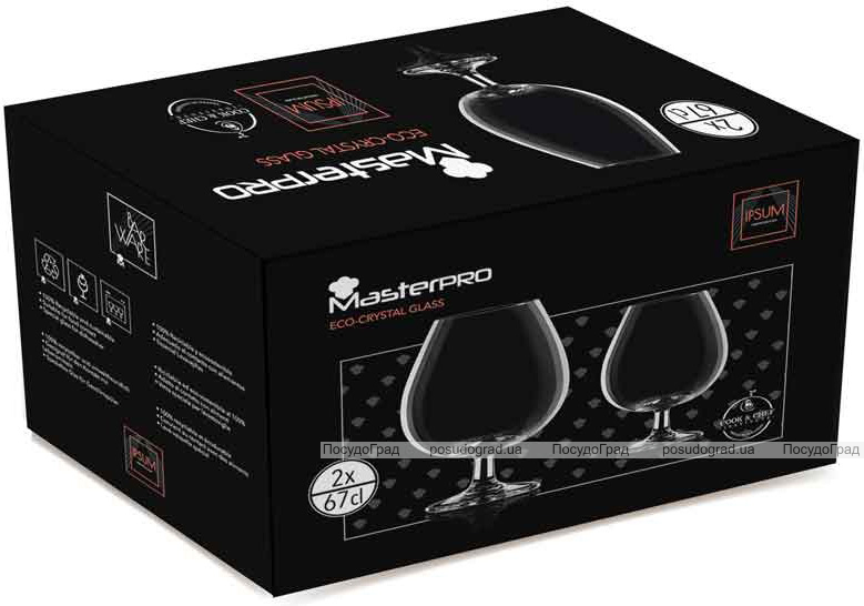 Набір 2 фужери Bergner MasterPro Barware Oenology коньячки 670мл