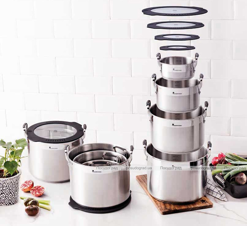 Кастрюля Bergner MasterPro Smart 560мл с силиконовыми накладками на ручках