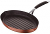 Сковорода-гриль Bergner Copper 32х22x5.4см з антипригарним покриттям, мідний