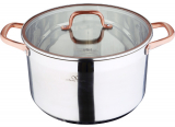 Кастрюля Bergner Infinity Chefs 9.5л со стеклянной крышкой