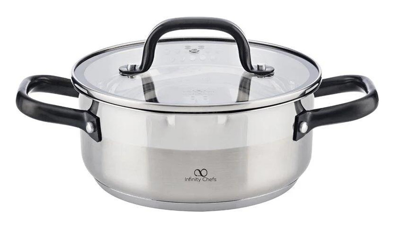 Кастрюля Bergner Infinity Chefs Vita 2л из нержавеющей стали, индукционная