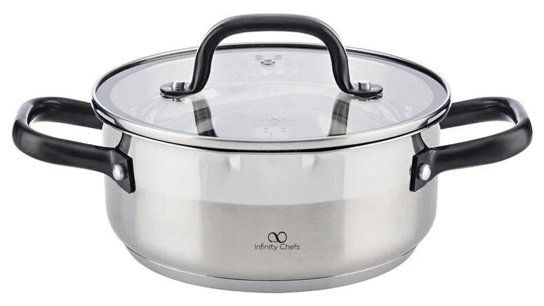 Кастрюля Bergner Infinity Chefs Vita 4л из нержавеющей стали, индукционная