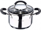 Каструля Bergner Master Pro Foodies 1.8л, Ø16х10см індукційна з мірною шкалою