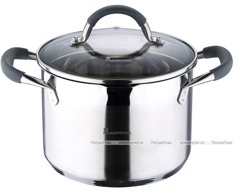 Кастрюля Bergner Master Pro 9.5л индукционная с носиком для слива