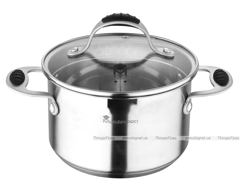 Кастрюля Bergner Master Pro Granity 3л индукция с носиком для слива