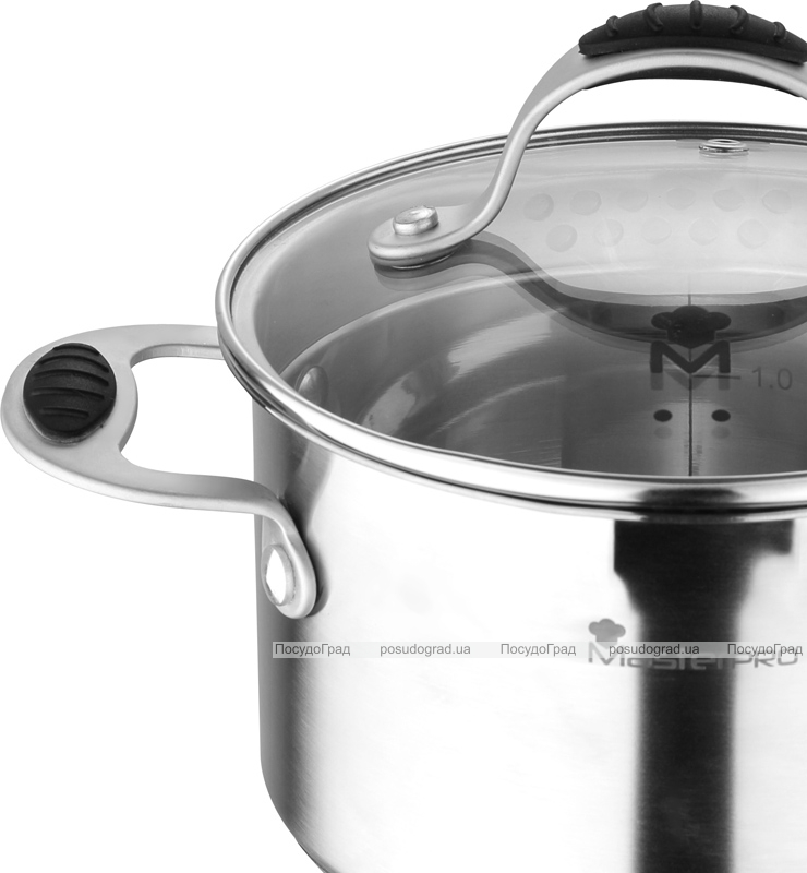 Кастрюля Bergner Master Pro Granity 3л индукция с носиком для слива